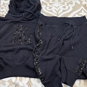 Polo by Ralph Lauren Black Hoodie and pants